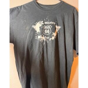 MO Lottery Route 66 Tour T Shirt Black Short Sleeve Graphic Tee